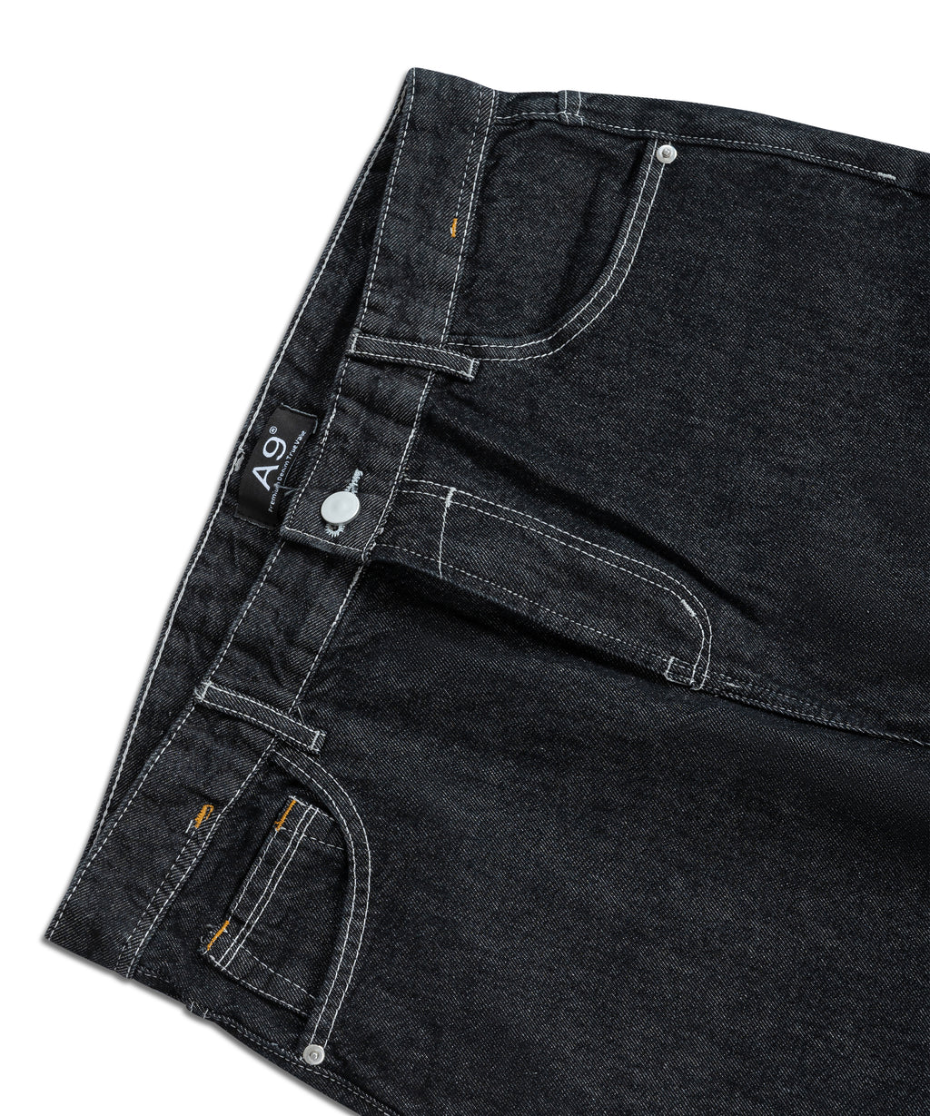 Raw Black Denim Baggy - Fair Enough
